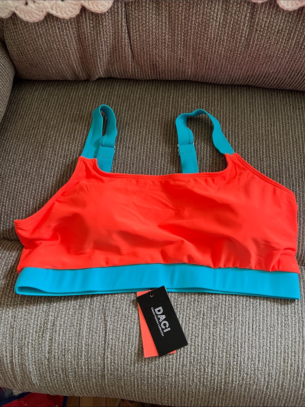 DACI Orange & Teal Bikini